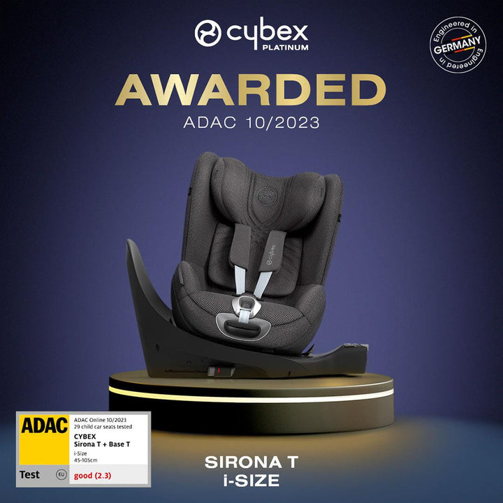 CYBEX Sirona T i-Size Plus Car Seat - Sepia Black-Car Seats-Sepia Black-No Base | Natural Baby Shower
