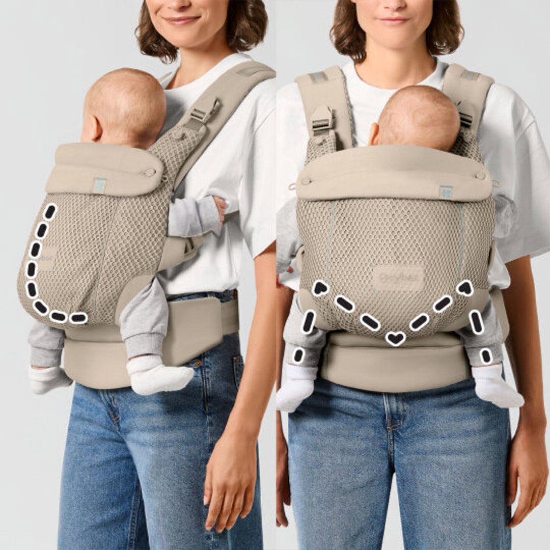 CYBEX Amya Baby Carrier - Dune Grey-Baby Carriers-Dune Grey-One Size | Natural Baby Shower