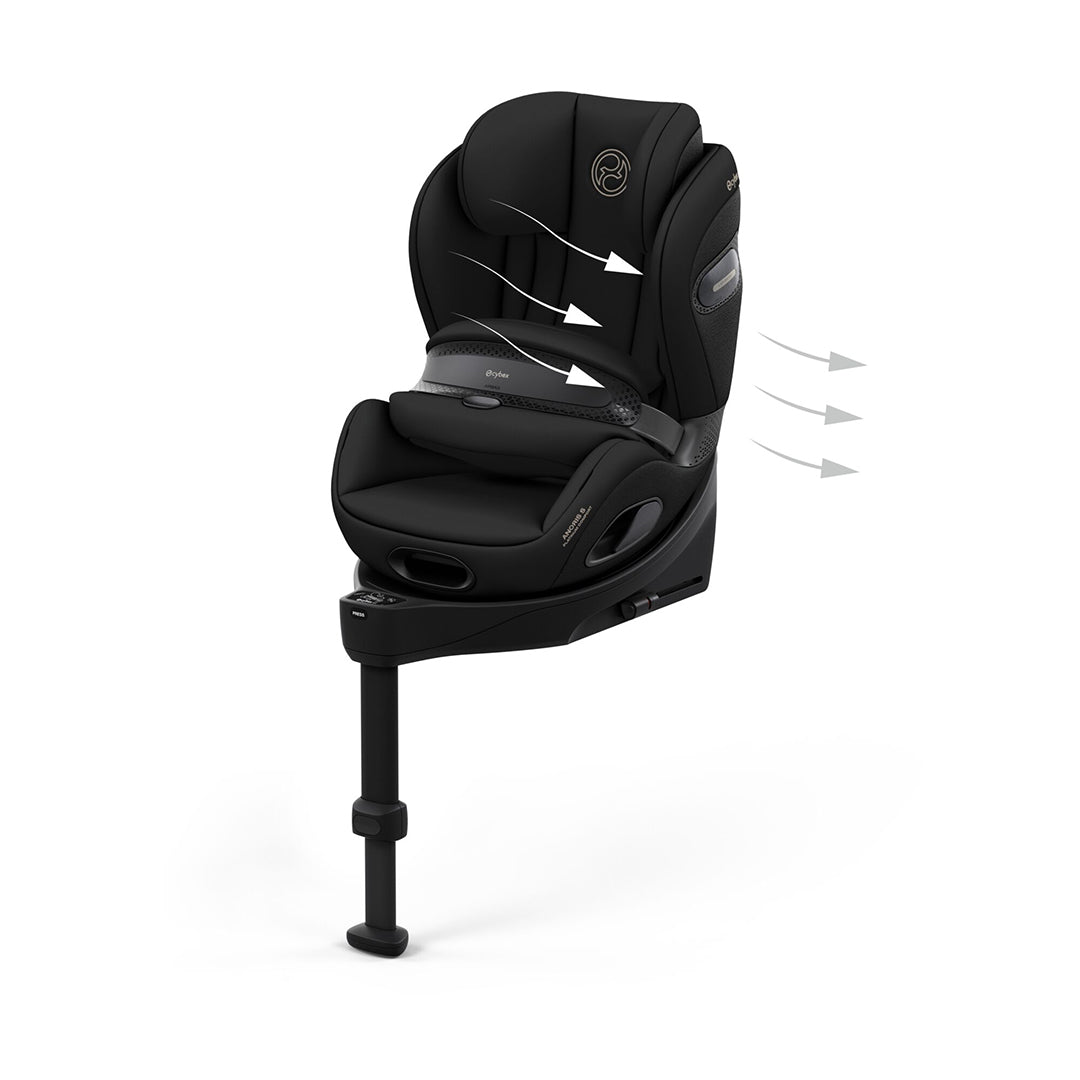 CYBEX Anoris S Comfort Car Seat with Airbag - Sepia Black-Car Seats- | Natural Baby Shower
