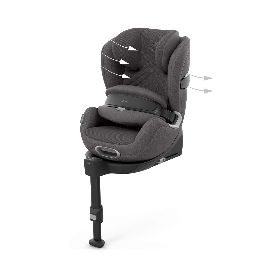 CYBEX Anoris T2 i-Size Plus Car Seat - Mirage Grey-Car Seats-Mirage Grey- | Natural Baby Shower