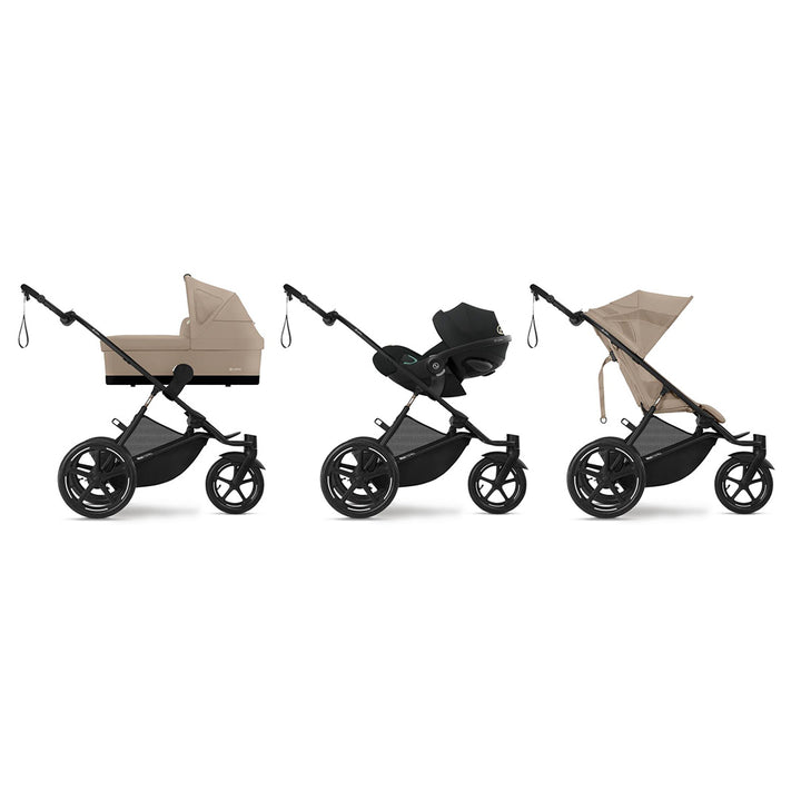 CYBEX Avi Spin Stroller - Almond Beige-Strollers-Almond Beige- | Natural Baby Shower