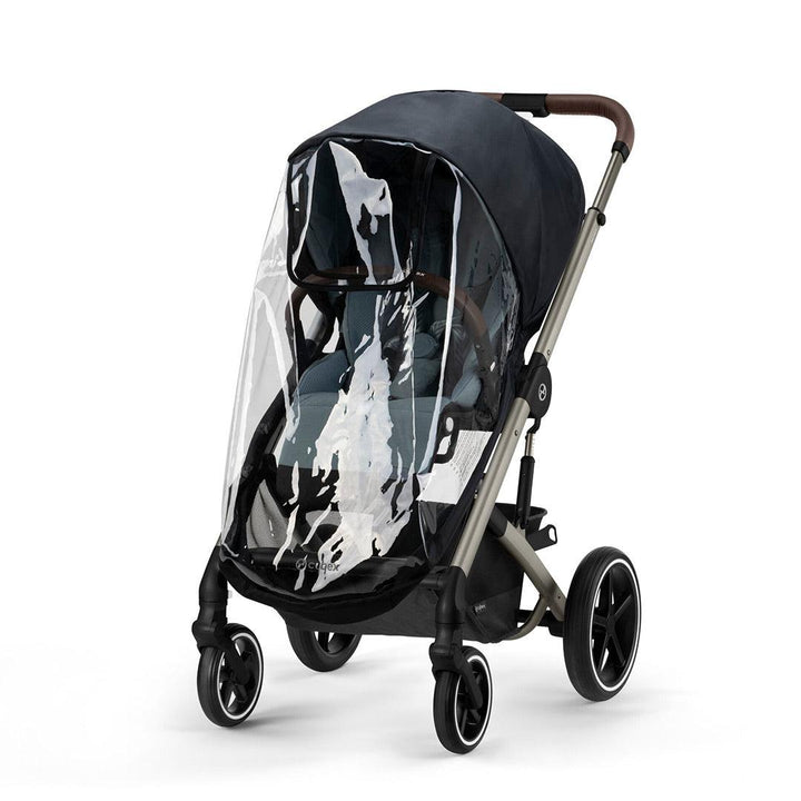 CYBEX Balios S Lux + Cloud T Luxury Bundle - Sky Blue-Travel Systems-No Base-SNOGGA Footmuff | Natural Baby Shower