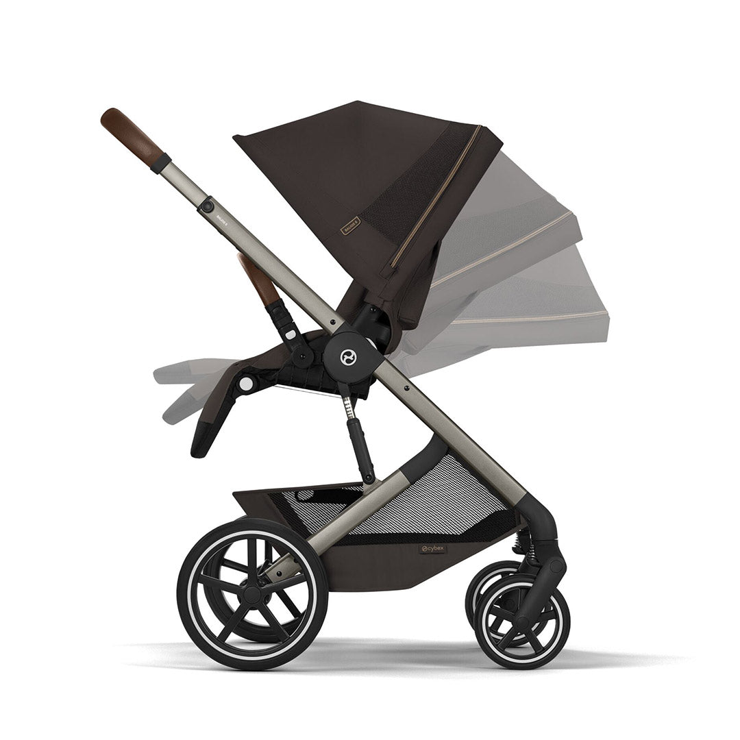 CYBEX Balios S Lux Pushchair - Taupe/Chocolate Brown-Strollers- | Natural Baby Shower