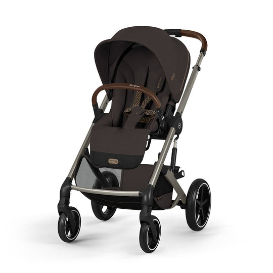 CYBEX Balios S Lux Pushchair - Taupe/Chocolate Brown-Strollers- | Natural Baby Shower