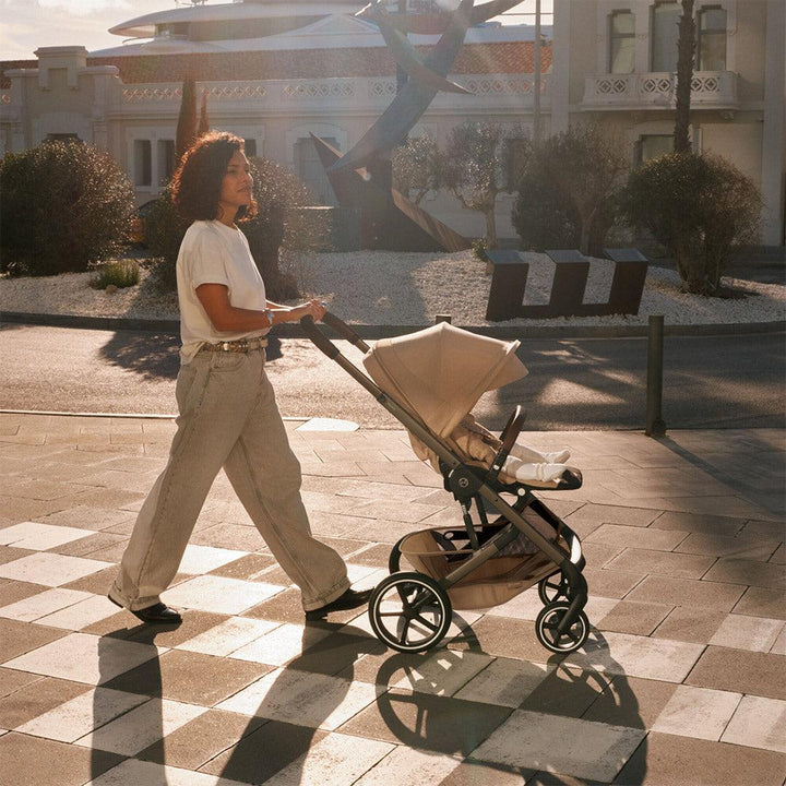CYBEX Balios S Lux Pushchair - Black/Moon Black-Strollers- | Natural Baby Shower