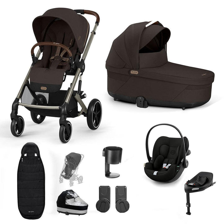 CYBEX Balios S Lux + Cloud G3 Travel System-Travel Systems-Chocolate Brown-Footmuff | Natural Baby Shower