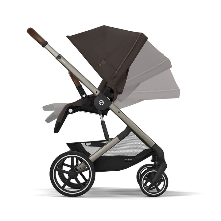Cybex Balios S Lux Pushchair - Chocolate Brown-Strollers-Chocolate Brown-Taupe | Natural Baby Shower