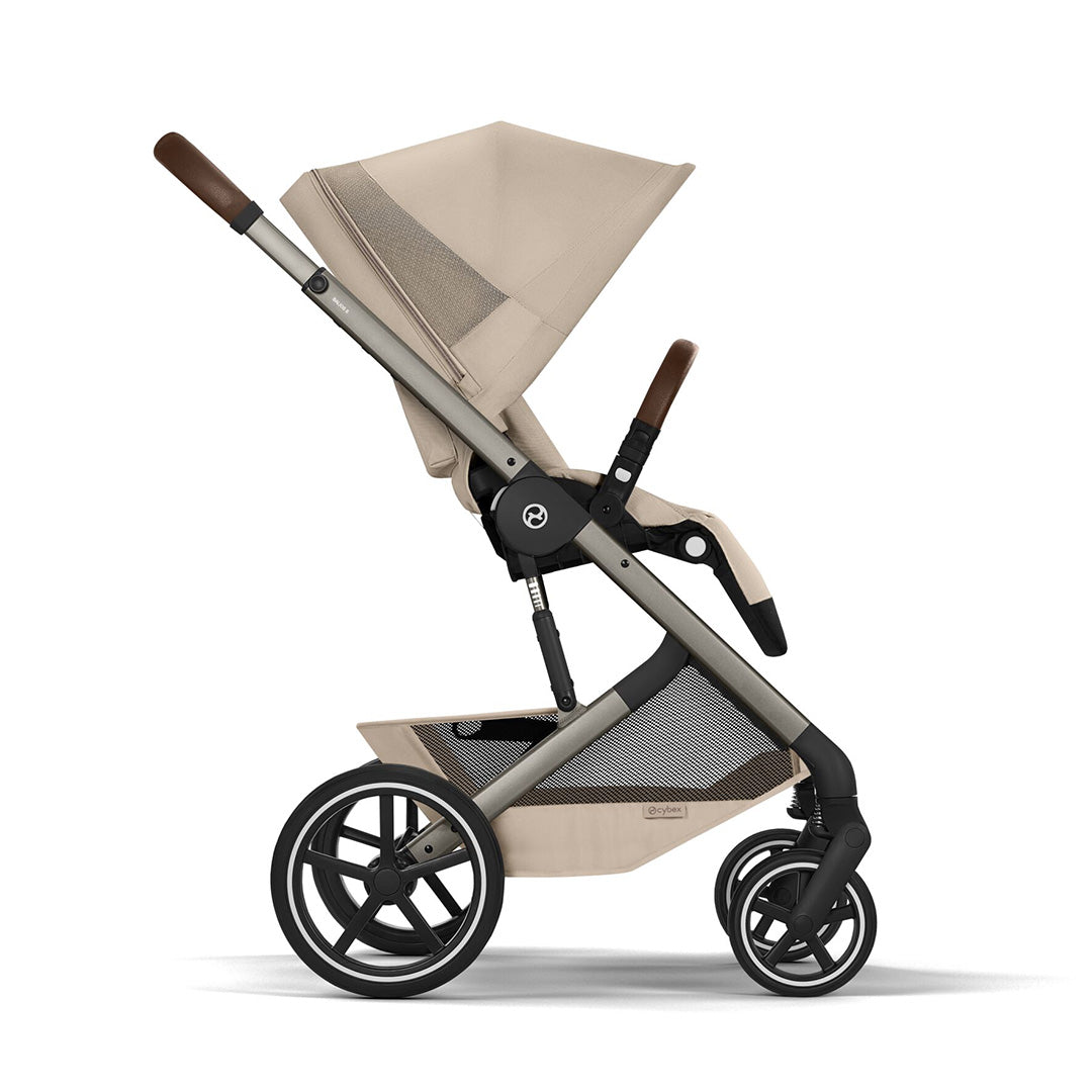 CYBEX Balios S Lux Pushchair + Fold Carry Cot - Almond Beige-Strollers- | Natural Baby Shower