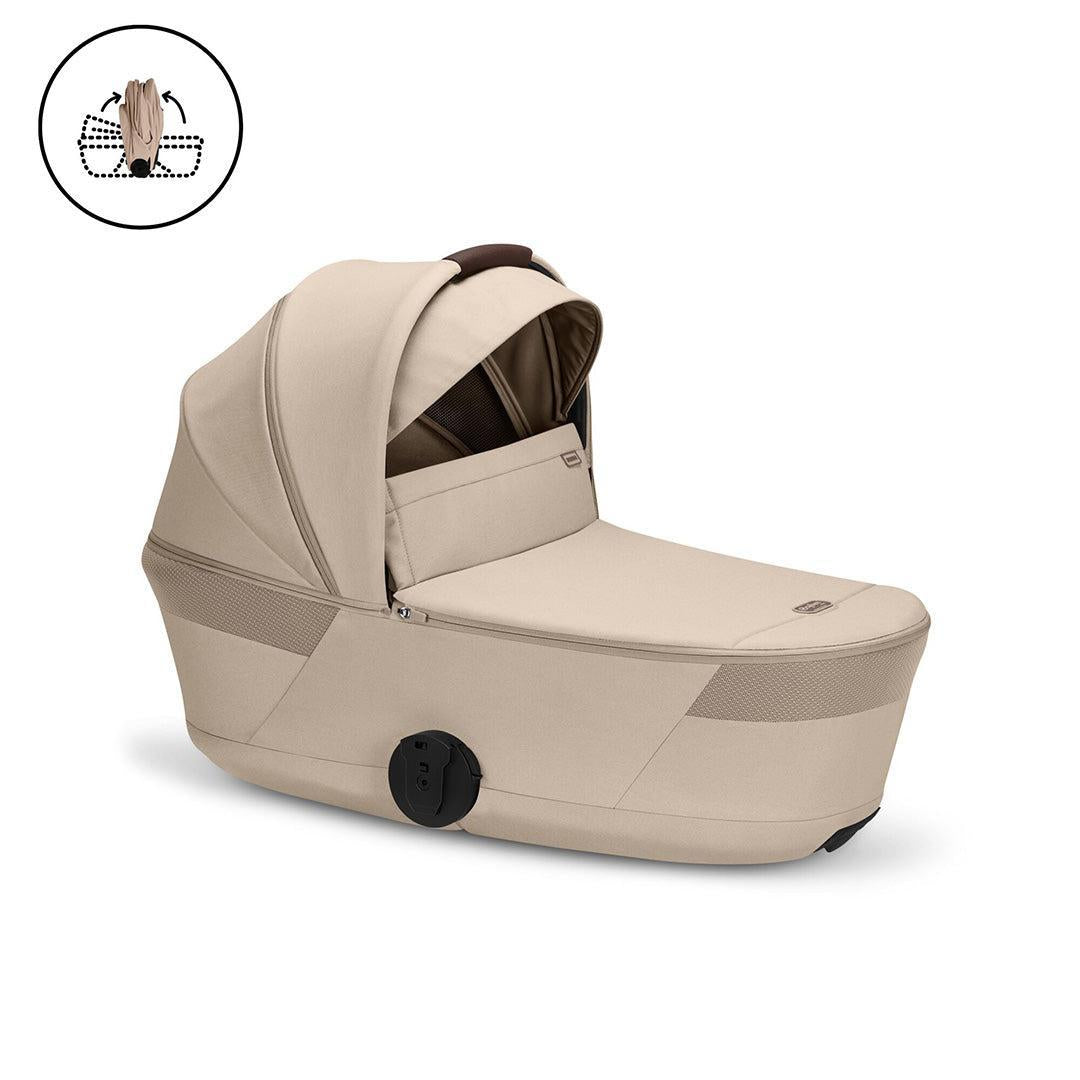 CYBEX Balios S Lux Pushchair + Fold Carry Cot - Almond Beige-Strollers- | Natural Baby Shower