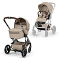 CYBEX Balios S Lux Pushchair + Fold Carry Cot - Almond Beige-Strollers- | Natural Baby Shower