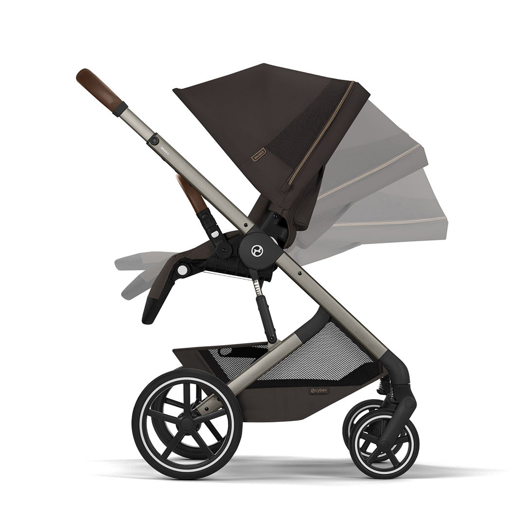 CYBEX Balios S Lux Pushchair + Fold Carry Cot - Chocolate Brown-Strollers- | Natural Baby Shower