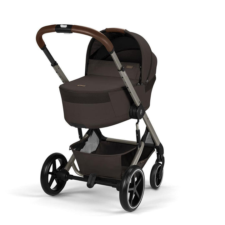CYBEX Balios S Lux Pushchair + Fold Carry Cot - Chocolate Brown-Strollers- | Natural Baby Shower
