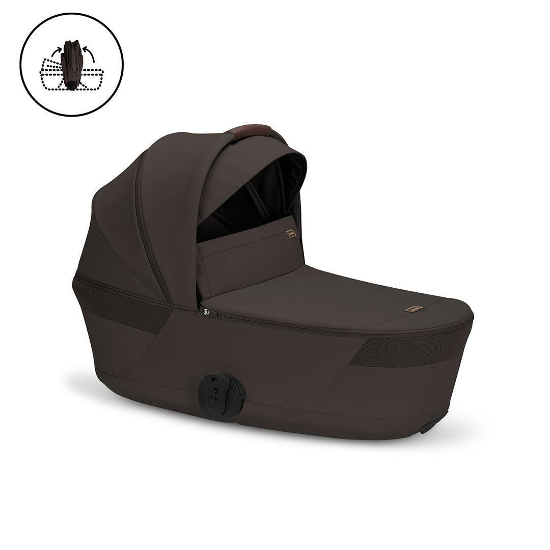 CYBEX Balios S Lux Pushchair + Fold Carry Cot - Chocolate Brown-Strollers- | Natural Baby Shower