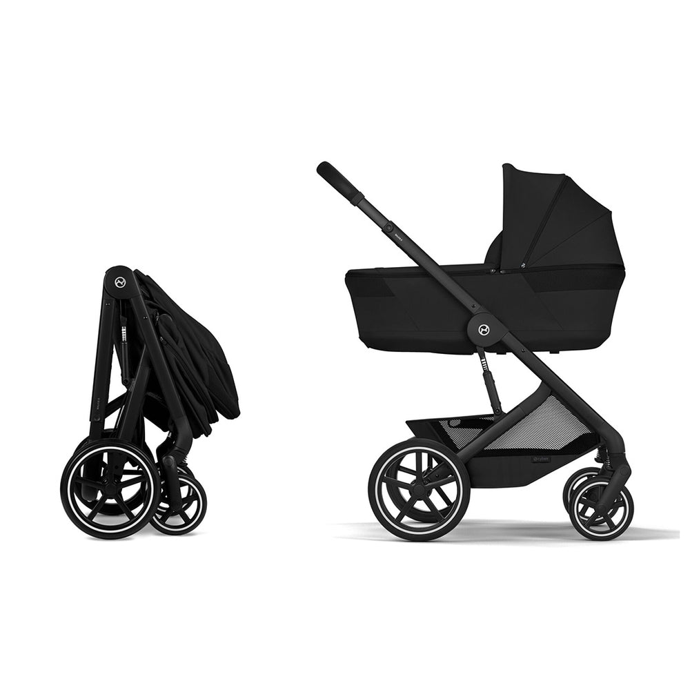 CYBEX Balios S Lux Pushchair + Fold Carry Cot - Moon Black-Strollers- | Natural Baby Shower