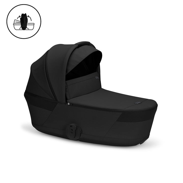 CYBEX Balios S Lux Pushchair + Fold Carry Cot - Moon Black-Strollers- | Natural Baby Shower