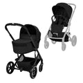 CYBEX Balios S Lux Pushchair + Fold Carry Cot - Moon Black-Strollers- | Natural Baby Shower