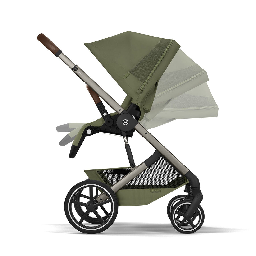 CYBEX Balios S Lux Pushchair + Fold Carry Cot - Moss Green-Strollers- | Natural Baby Shower