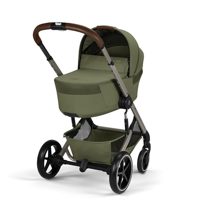 CYBEX Balios S Lux Pushchair + Fold Carry Cot - Moss Green-Strollers- | Natural Baby Shower