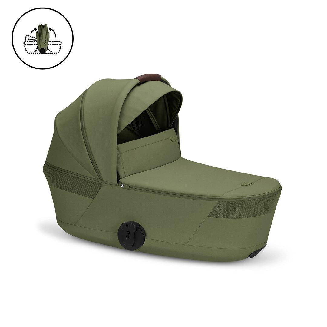 CYBEX Balios S Lux Pushchair + Fold Carry Cot - Moss Green-Strollers- | Natural Baby Shower