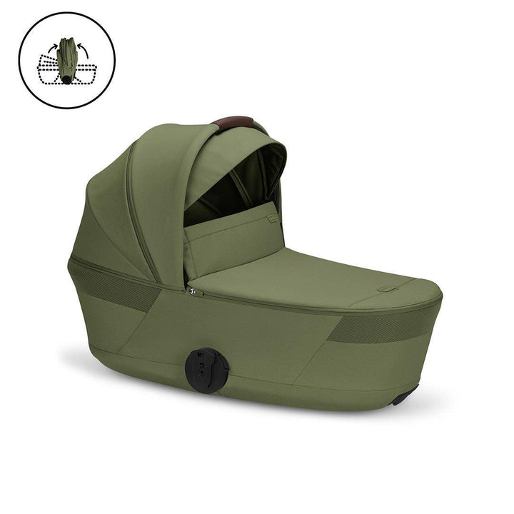 CYBEX Balios S Lux Pushchair + Fold Carry Cot - Moss Green-Strollers- | Natural Baby Shower