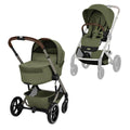 CYBEX Balios S Lux Pushchair + Fold Carry Cot - Moss Green-Strollers- | Natural Baby Shower