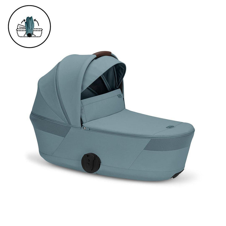 CYBEX Balios S Lux Pushchair + Fold Carry Cot - Stormy Blue-Strollers- | Natural Baby Shower