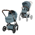 CYBEX Balios S Lux Pushchair + Fold Carry Cot - Stormy Blue-Strollers- | Natural Baby Shower