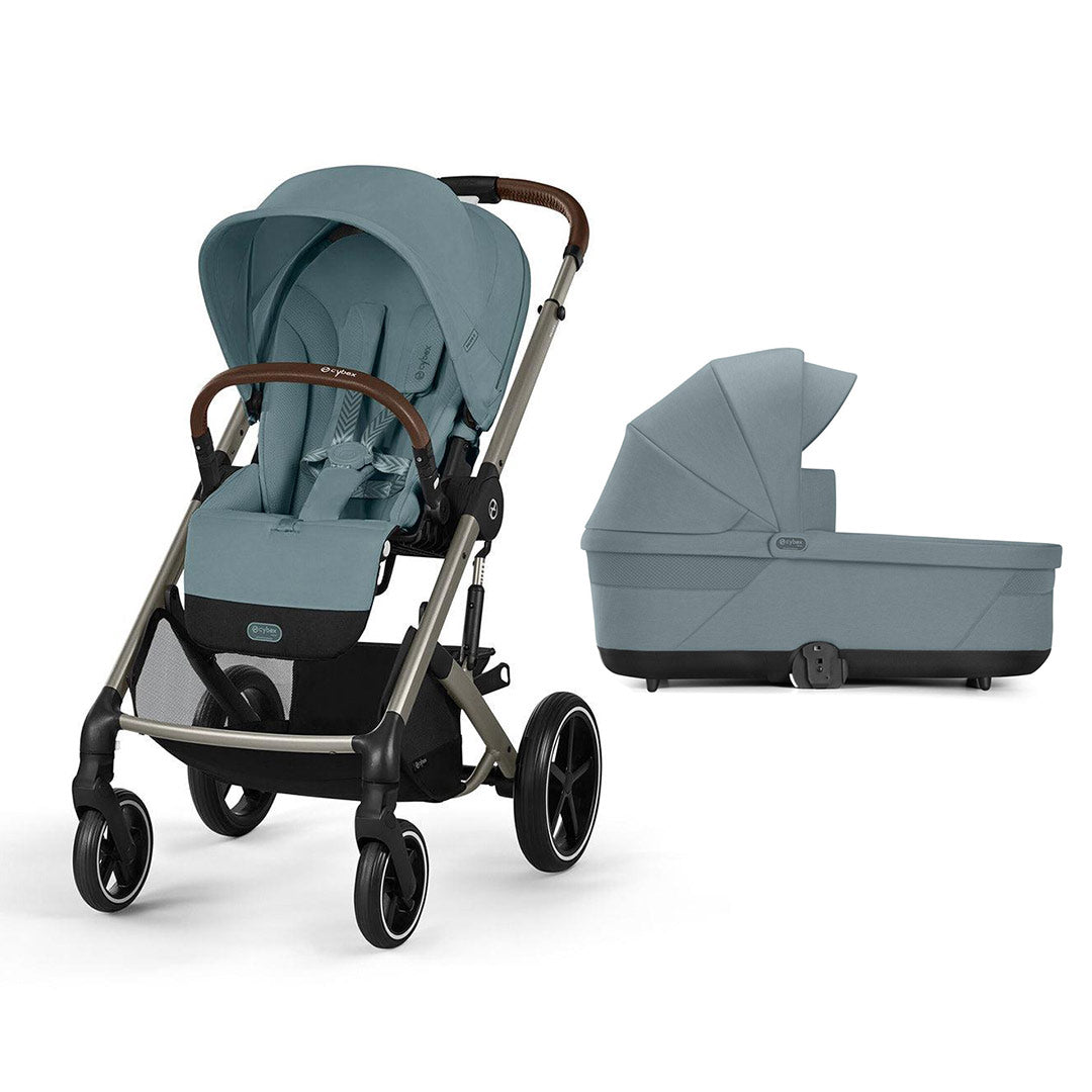 CYBEX Balios S Lux Pushchair - Stormy Blue-Strollers-Stormy Blue-Taupe | Natural Baby Shower