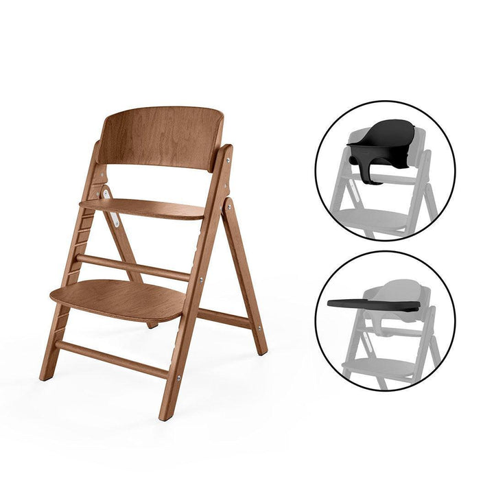CYBEX Click & Fold 3 In 1 Highchair - Dark Natural-Highchairs-Dark Natural- | Natural Baby Shower