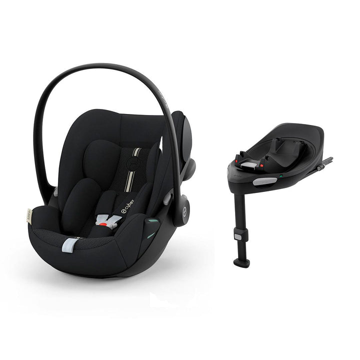 CYBEX Cloud G i-Size Plus Rotating Baby Car Seat - Moon Black-Car Seats-Moon Black-With Base | Natural Baby Shower
