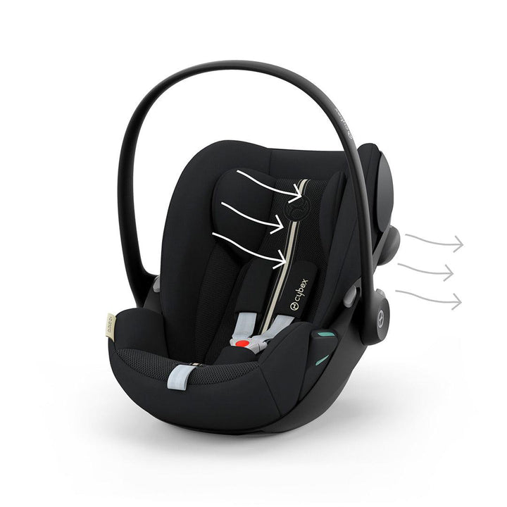 CYBEX Cloud G i-Size Plus Rotating Baby Car Seat - Moon Black-Car Seats-Moon Black-No Base | Natural Baby Shower