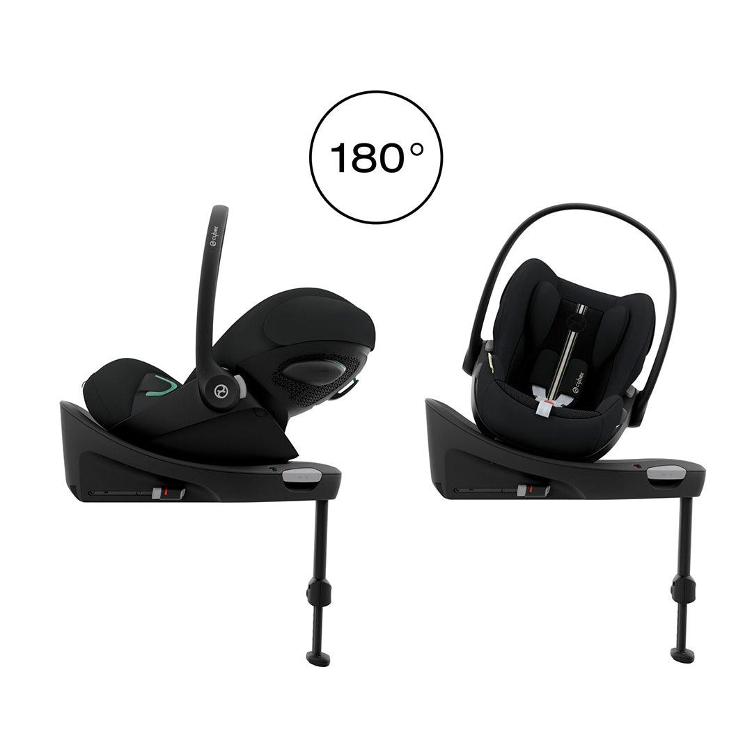 CYBEX Cloud G i-Size Plus Rotating Baby Car Seat - Moon Black-Car Seats-Moon Black-No Base | Natural Baby Shower