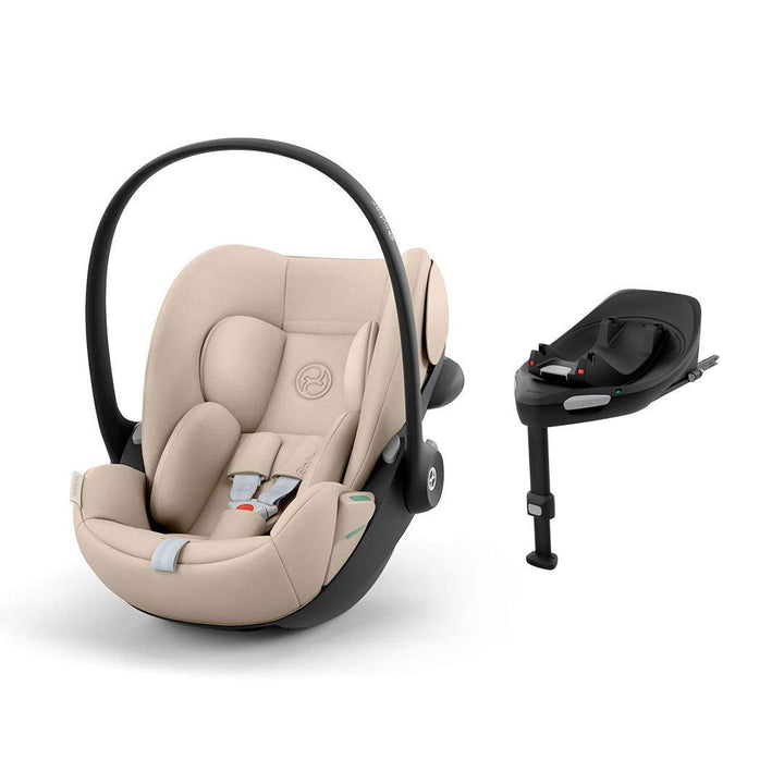 Cybex Cloud G3 Car Seat - Almond Beige-Car Seats-Almond Beige-With Base | Natural Baby Shower