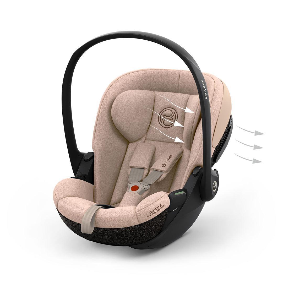 CYBEX Cloud S Comfort Car Seat - Cozy Beige-Car Seats- | Natural Baby Shower