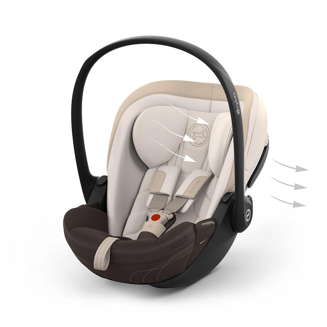 CYBEX Cloud S Style Car Seat - Amber Brown-Car Seats- | Natural Baby Shower