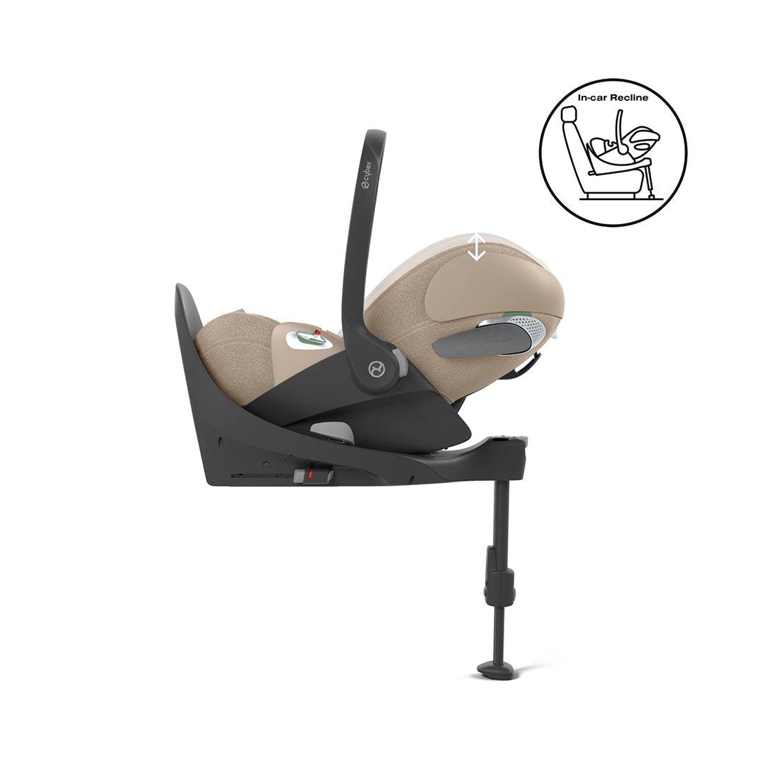 CYBEX Cloud T i-Size Plus Car Seat - Cozy Beige-Car Seats-Cozy Beige-No Base | Natural Baby Shower
