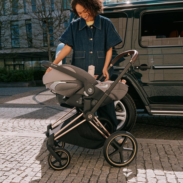 CYBEX Cloud T i-Size Plus Car Seat - Sepia Black-Car Seats-No Base- | Natural Baby Shower