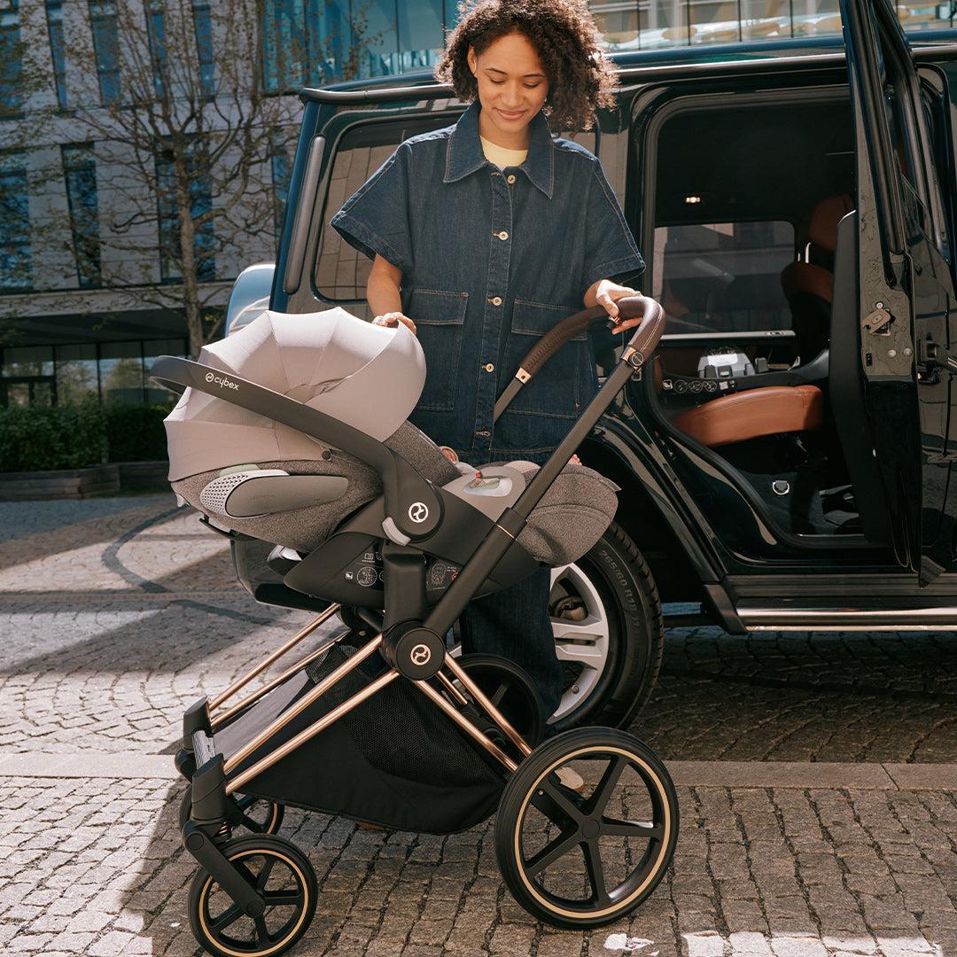 CYBEX Cloud T i-Size Plus Car Seat - Sepia Black-Car Seats-No Base- | Natural Baby Shower