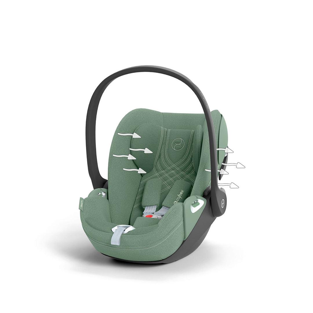 CYBEX Cloud T i-Size Plus Car Seat - Leaf Green-Car Seats-Leaf Green-No Base | Natural Baby Shower