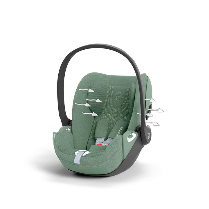 CYBEX Cloud T i-Size Plus Car Seat - Leaf Green-Car Seats-Leaf Green-No Base | Natural Baby Shower