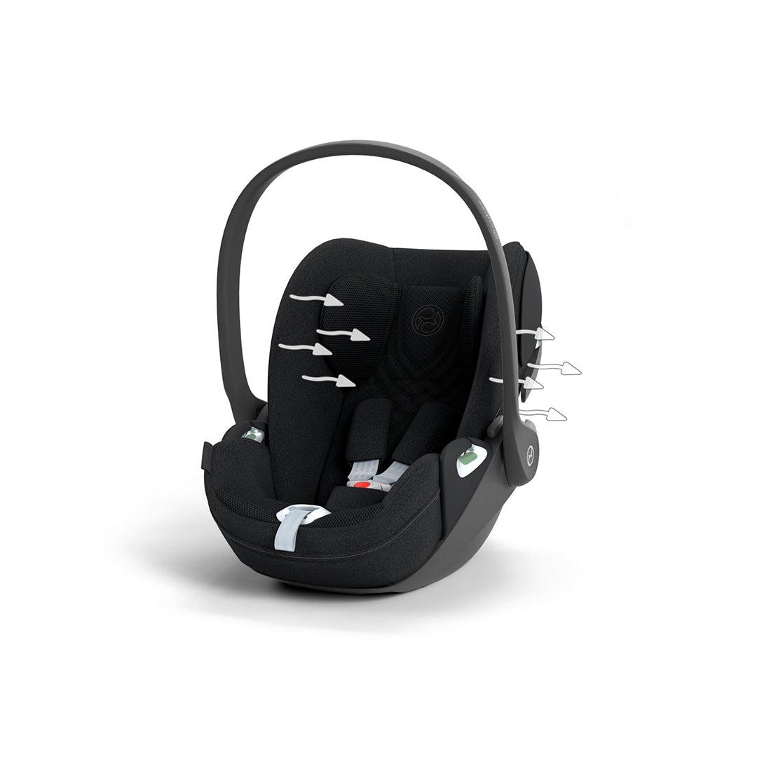 CYBEX Cloud T i-Size Plus Car Seat - Sepia Black-Car Seats-Sepia Black-No Base | Natural Baby Shower