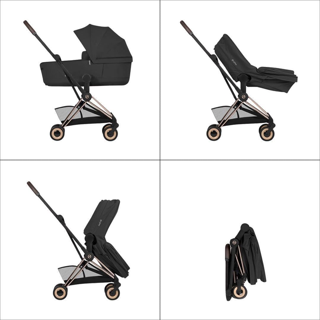 CYBEX Coya Style Matt Black - Sepia Black-Stroller Frames-Without Carrycot- | Natural Baby Shower