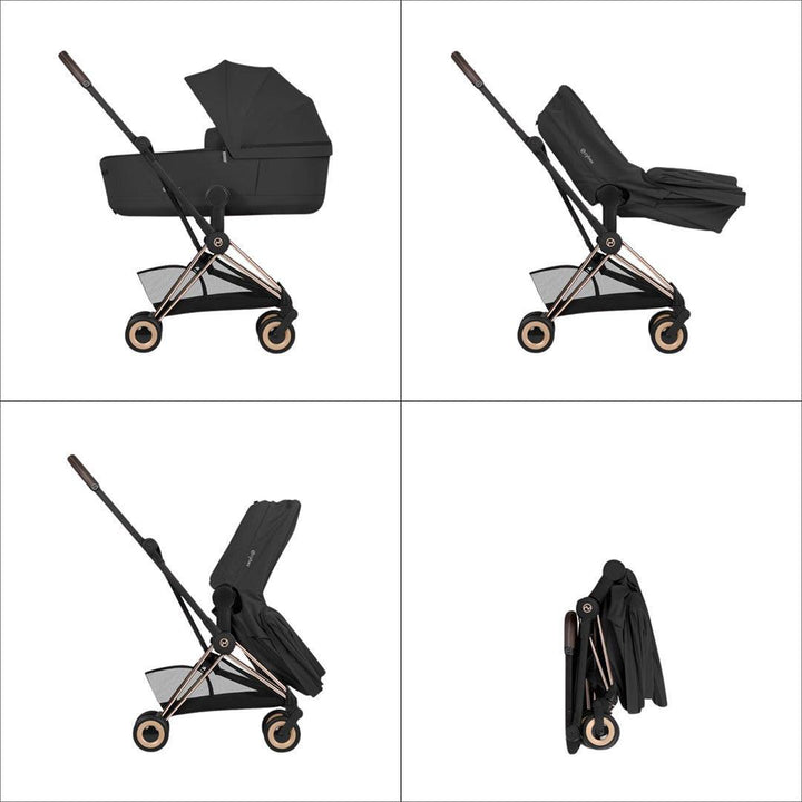 CYBEX Coya Style Matt Black - Sepia Black-Stroller Frames-Without Carrycot- | Natural Baby Shower