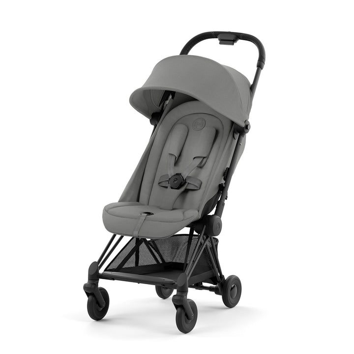 CYBEX Coya Compact Stroller + Cloud T Travel System - Mirage Grey-Travel Systems-No Base-Chrome Dark Brown | Natural Baby Shower