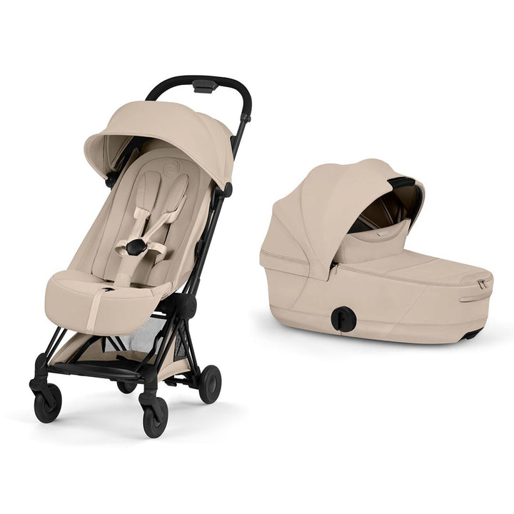 CYBEX Coya Style Matt Black - Cozy Beige-Stroller Frames-With Carrycot- | Natural Baby Shower