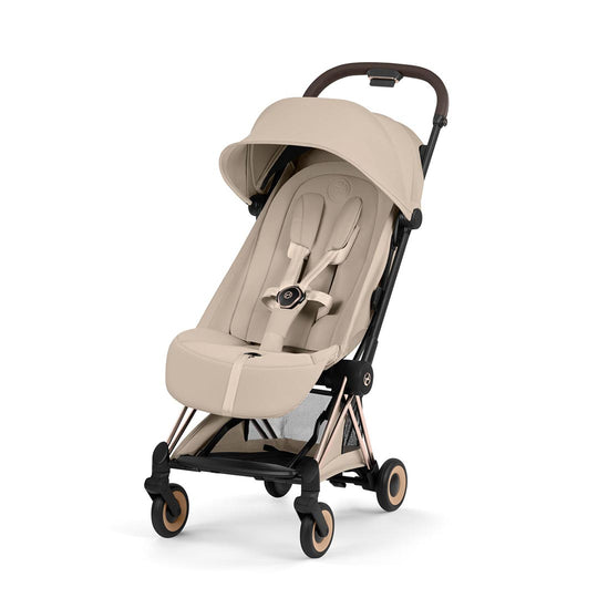 CYBEX Coya Style Rose Gold - Cozy Beige-Stroller Frames-Without Carrycot- | Natural Baby Shower