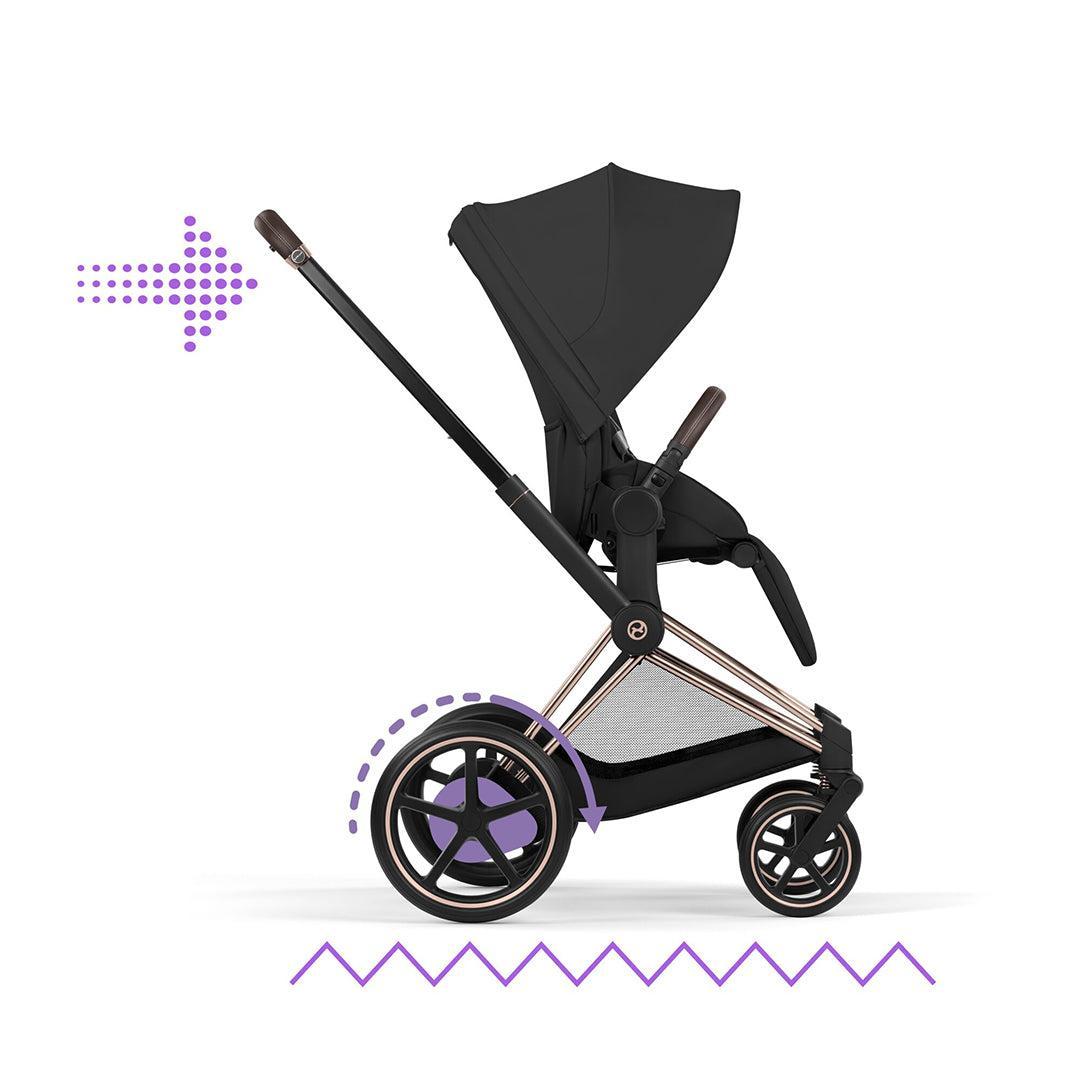 cybex platinum pram CYBEX e-Priam Comfort Pushchair & Foldable Carrycot