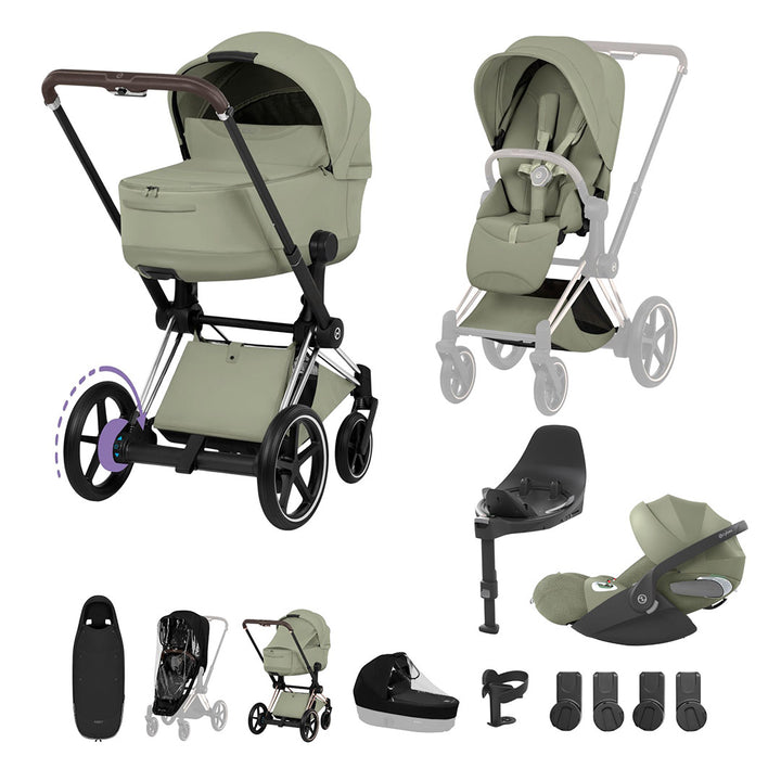 CYBEX e-PRIAM Fold Cot Ultimate Travel System Bundle - Style