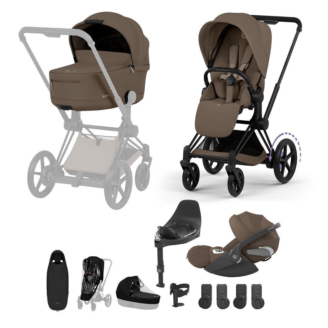 CYBEX e-PRIAM Fold Cot Ultimate Travel System Bundle