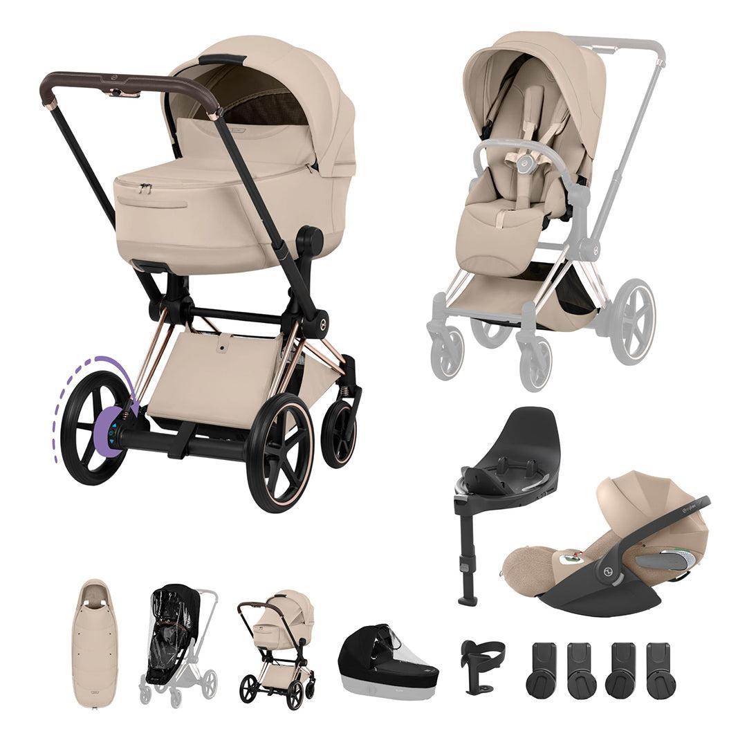 cybex e priam 3 CYBEX e-PRIAM Fold Cot Ultimate Travel System Bundle